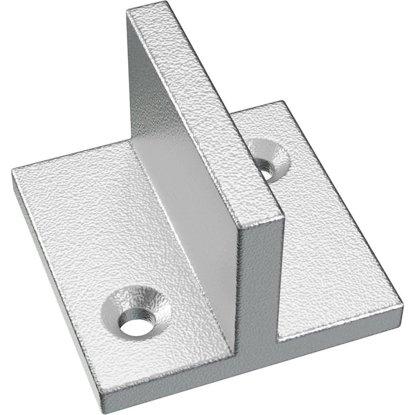 Ekena Millwork Premium Barn Door Floor T-Guide, Silver Metallic GB6001GSM - main